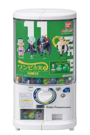 Lot One Piece Gashapon NEUF – One no Mi Vol.11 (Komurasaki, Drake, King, Queen) + Capsules Bandai