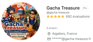 Capture du profil Vinted Pro Gacha Treasure