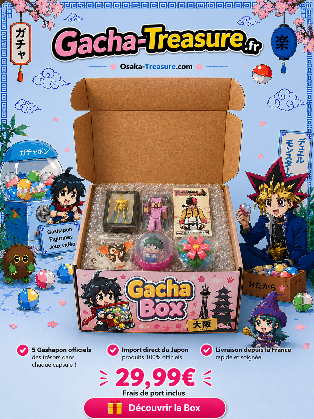 🎁 Gacha Treasure Box – 5 Gashapon officiels du Japon – Image 2